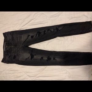 American Eagle Black Ripped Jeans